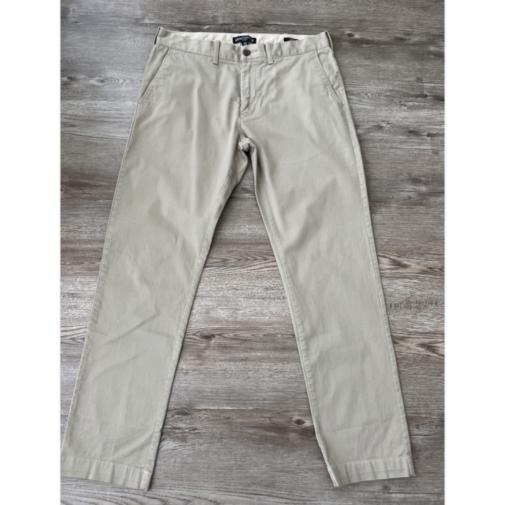 J Crew Flex Chino Pants Mens Actual 31x30 Tan Slim Fit
